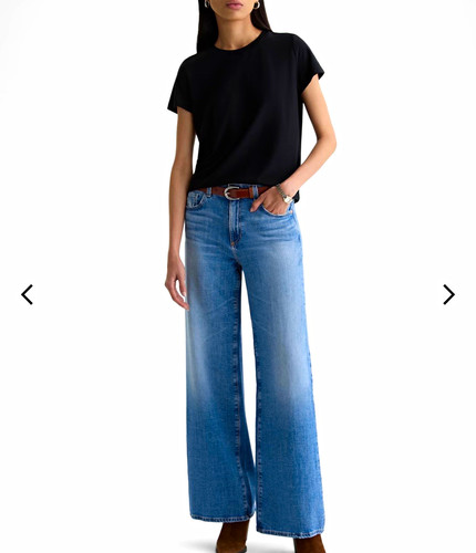 Saige mid rise wide leg - ag, "saige"mid